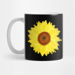 Sunny Sunflower (Black Background) Mug